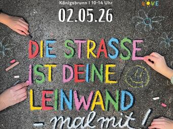 Kreidemalaktion zum Europäischen Protesttag